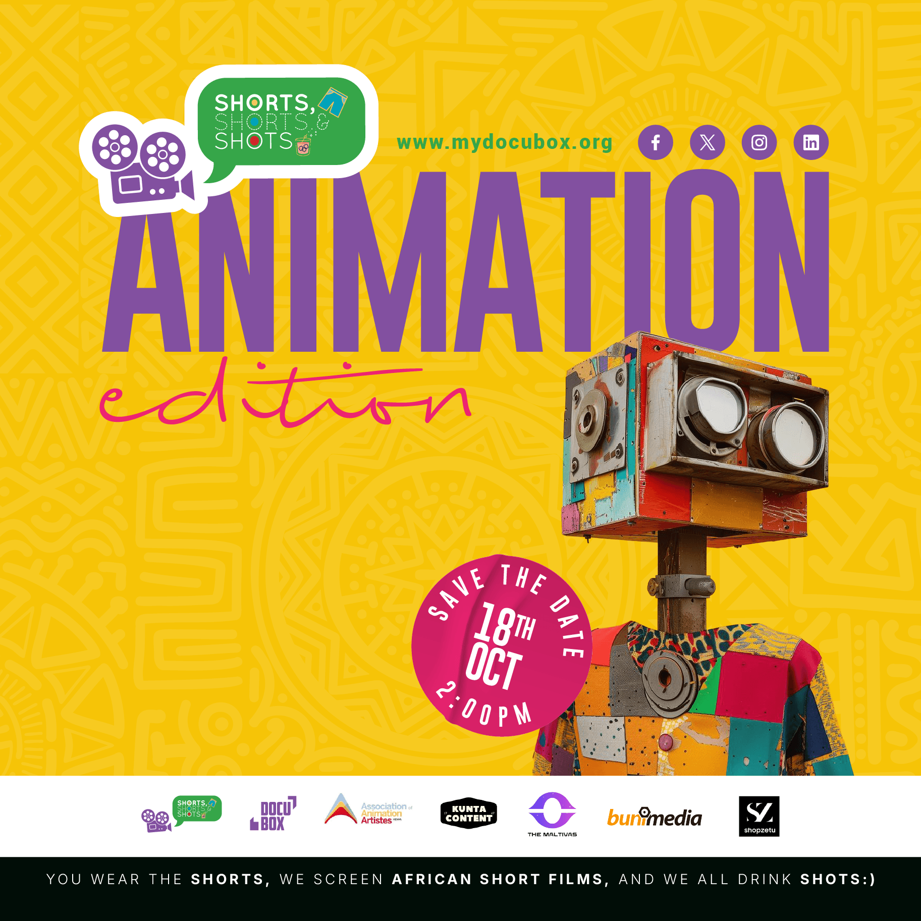 SSS 2026 Animation Edition — African stories animated, 18 October 2026
